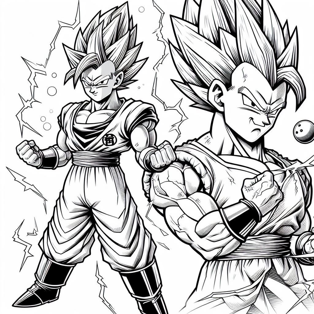 Dibujo de dragon ball para pintar 22