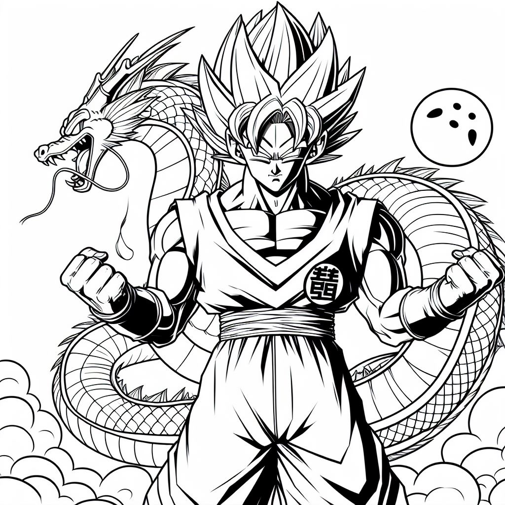 Goky para colorear3