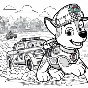 Dibujos de patrulla canina para colorear