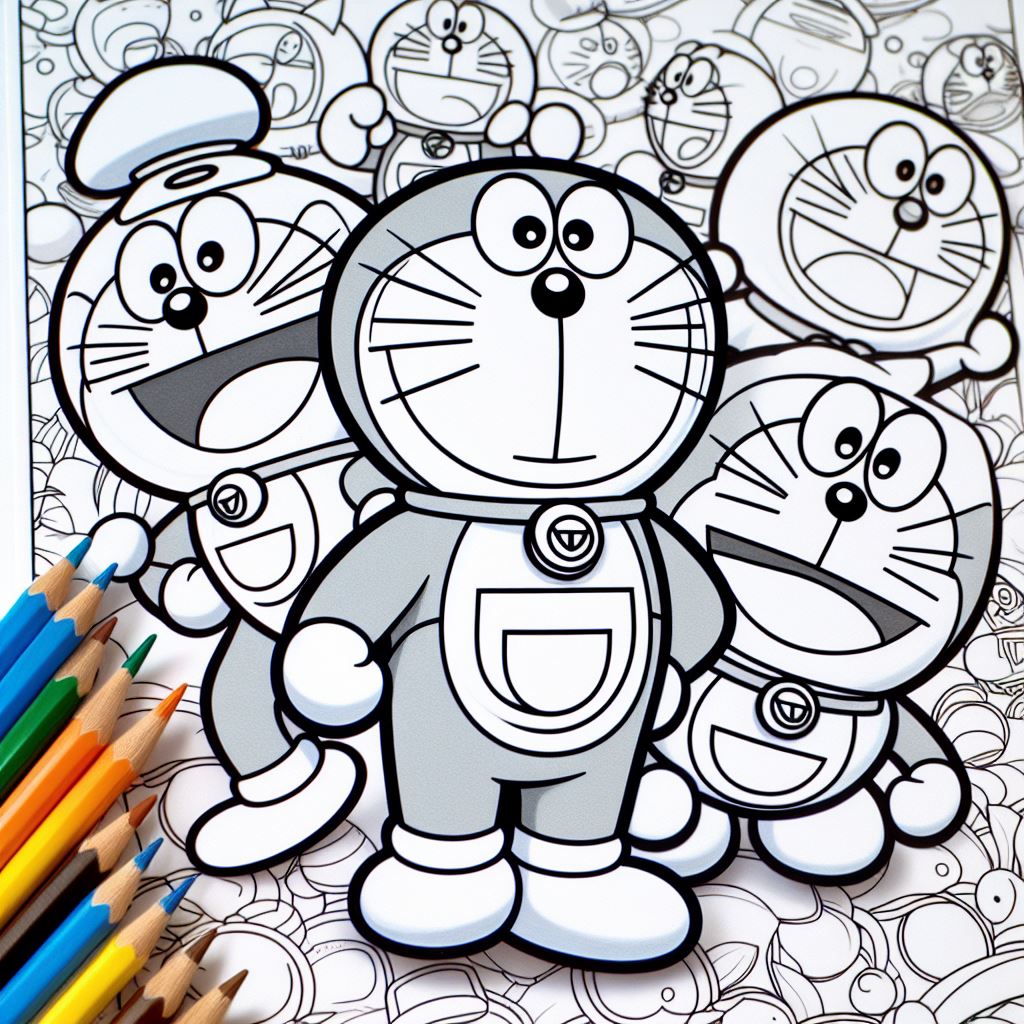 Doraemon for colouring