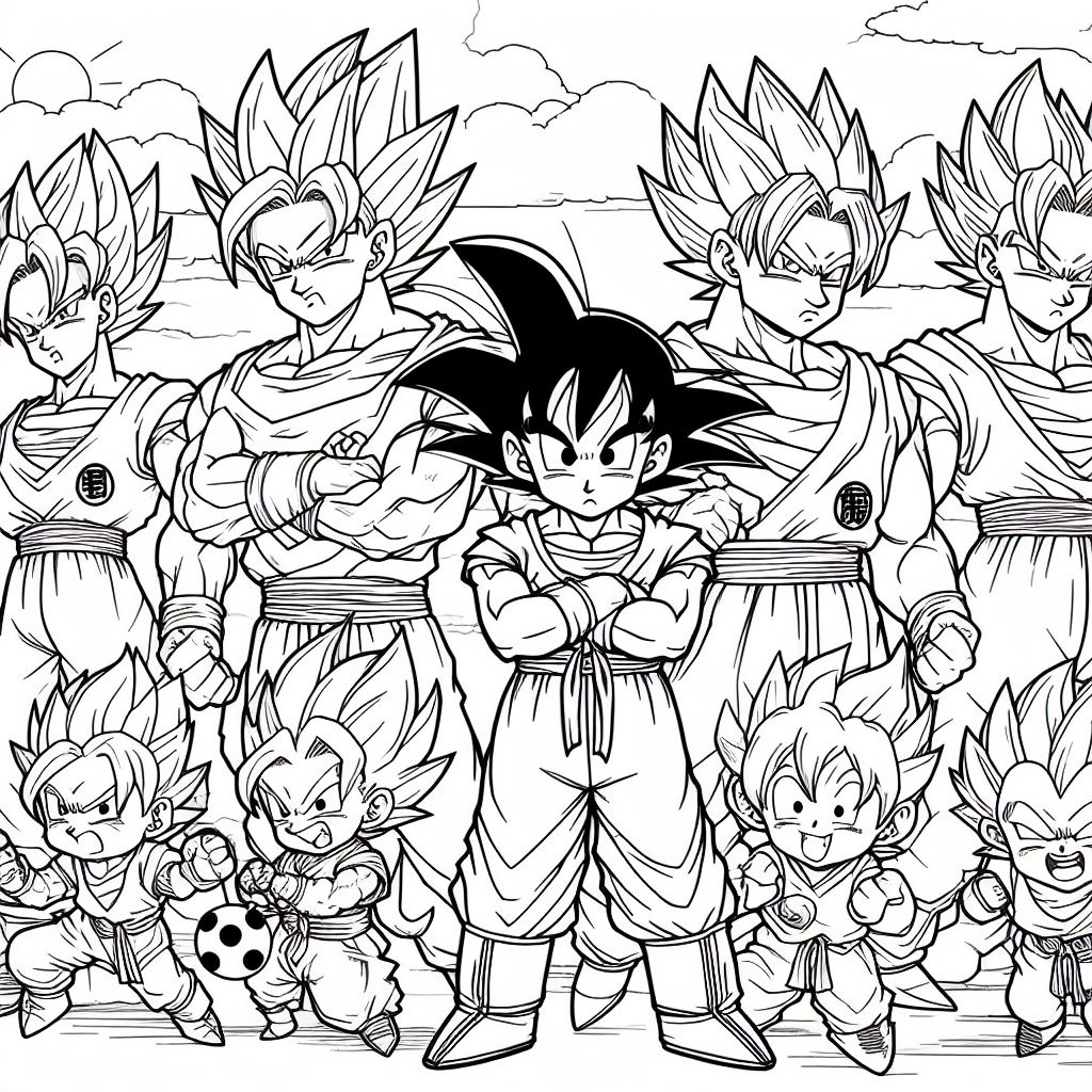 Dragon ball para pintar 3