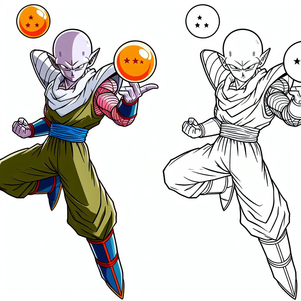 Dibujo de dragon ball para pintar 17