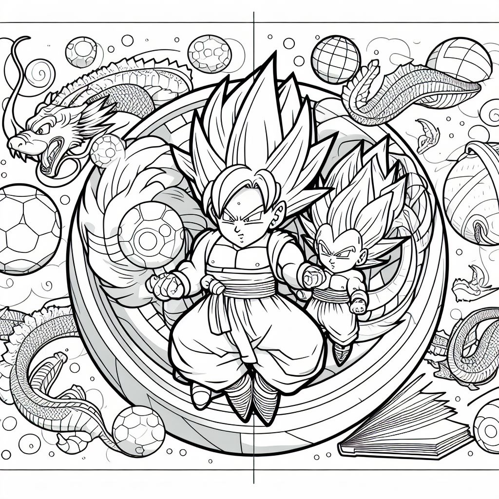 Imágenes de dragon ball para colorear 12