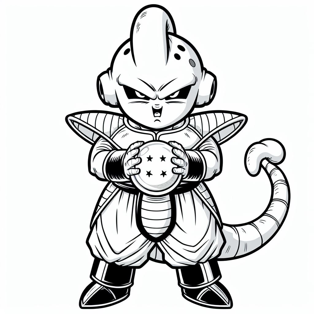 Dibujo de Majin Buu para colorear 3