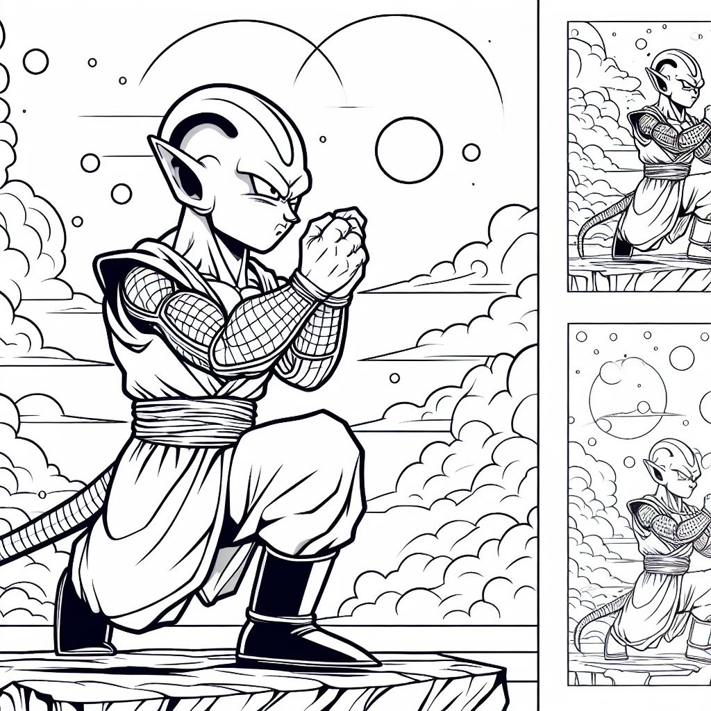Dibujo de dragon ball para pintar 21