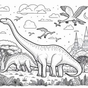 Dibujos de dinosaurios para colorear