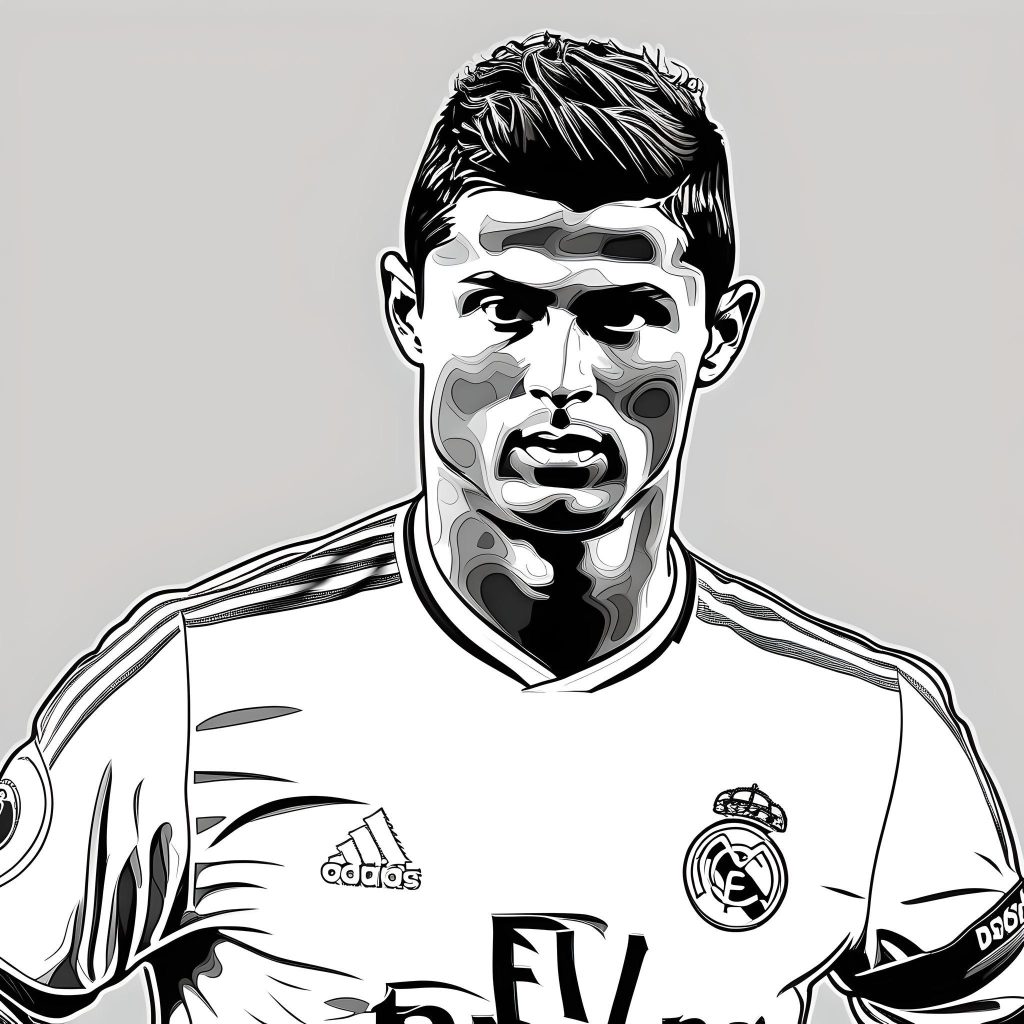 Dibujo de Cristiano Ronaldo