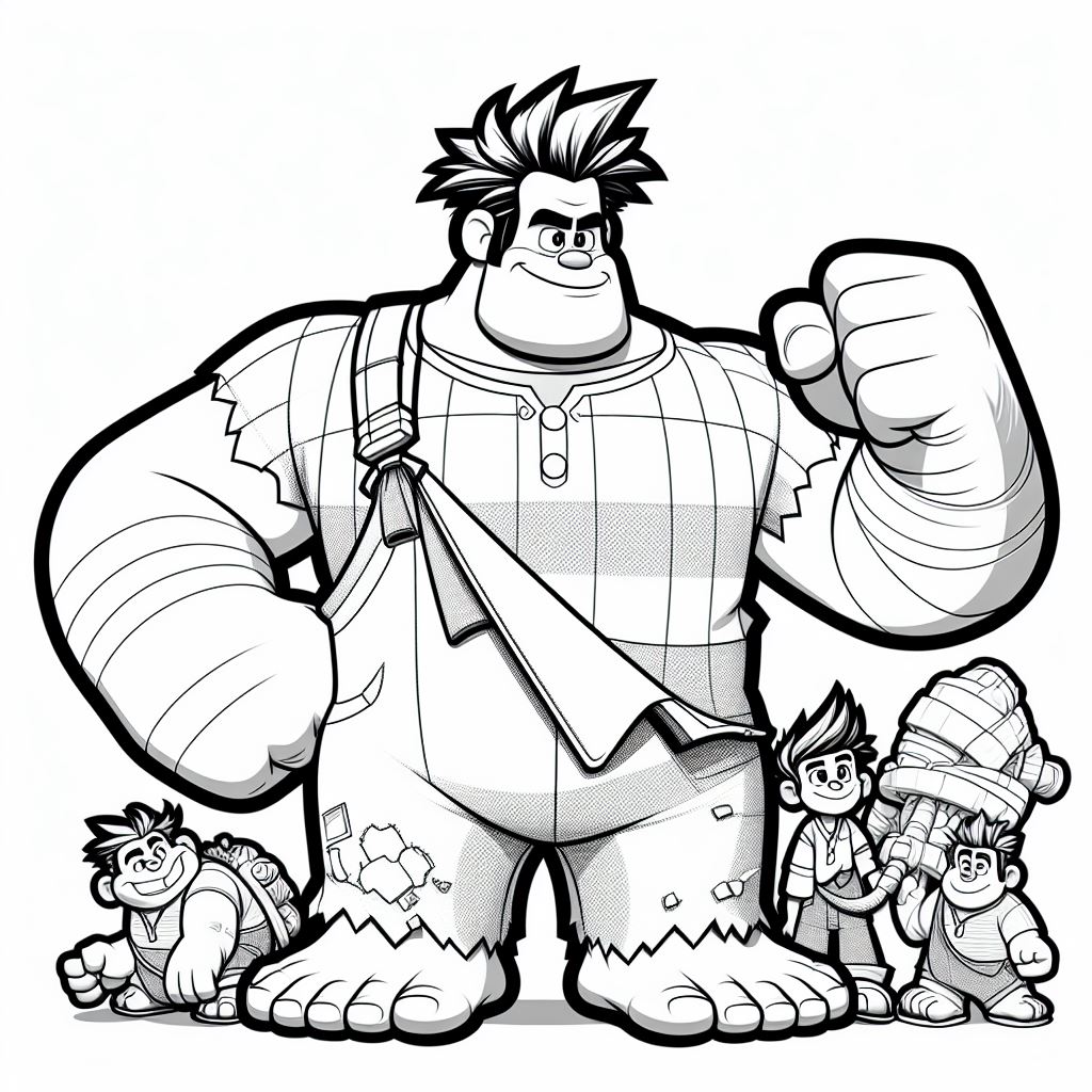 Dibujos de Rompe ralph para colorear
