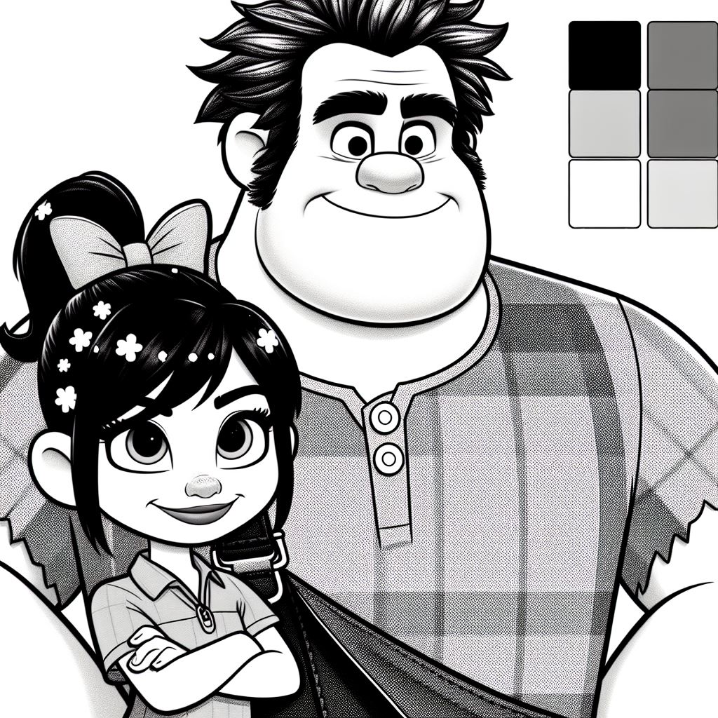 Dibujos de Rompe ralph para colorear