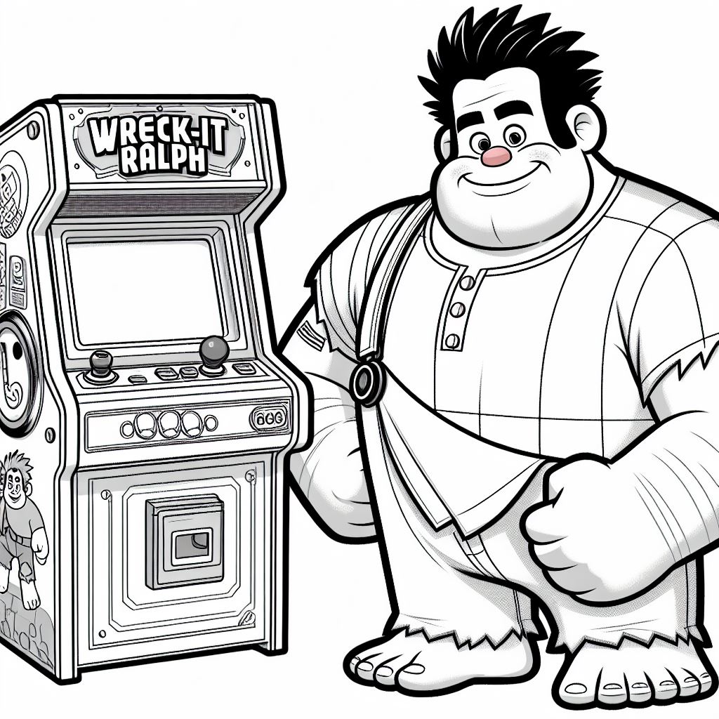 Imágenes de Rompe Ralph para colorear
