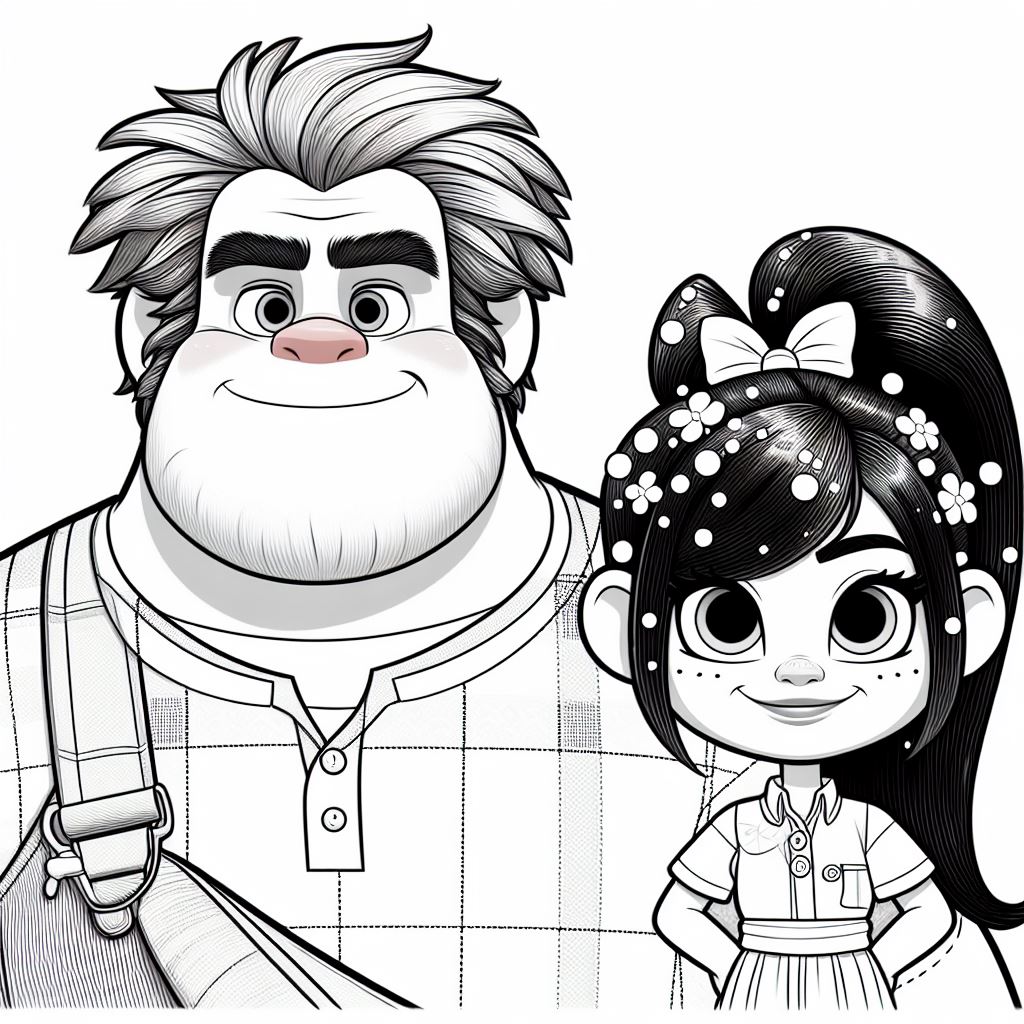 Imágenes de Rompe Ralph para colorear