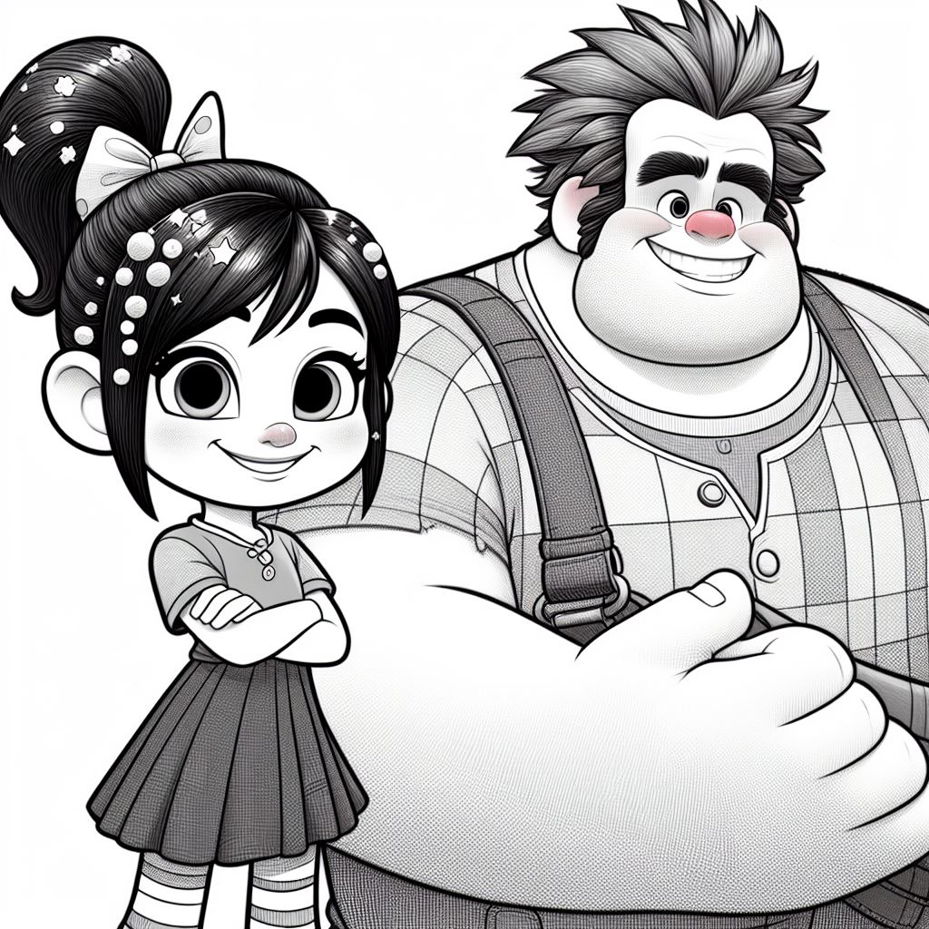 Dibujos de Rompe ralph para colorear