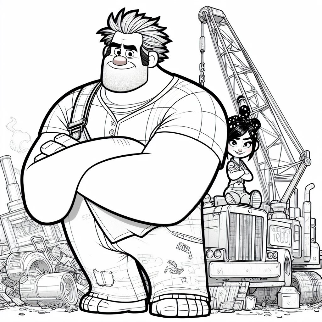 Imágenes de Rompe Ralph para colorear