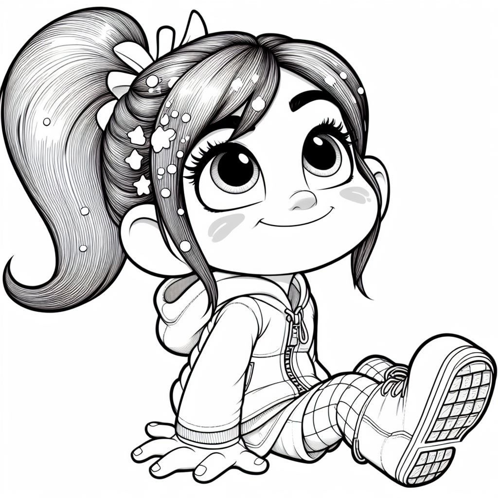 Dibujos de Vanellope para colorear