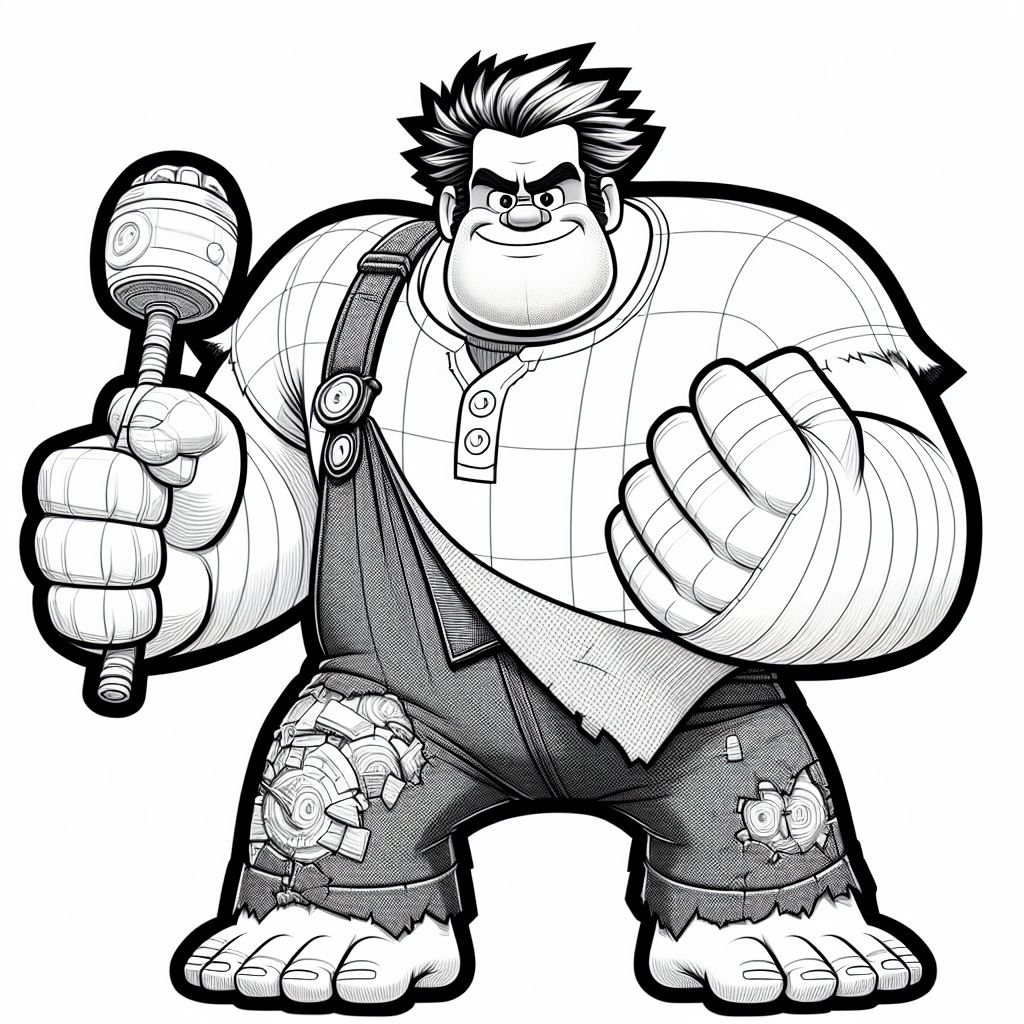 Dibujo de Rompe Ralph para colorear