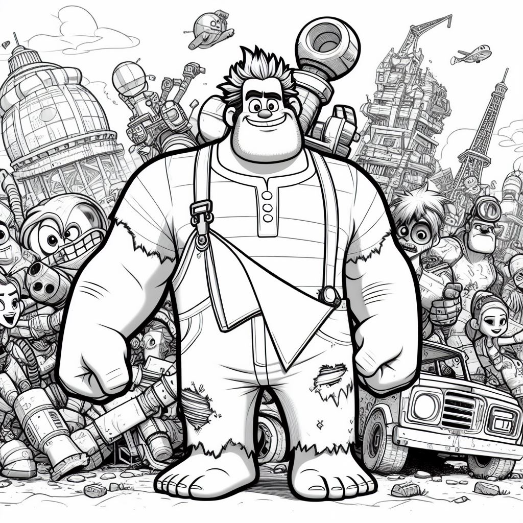Imagen de Rompe Ralph para colorear