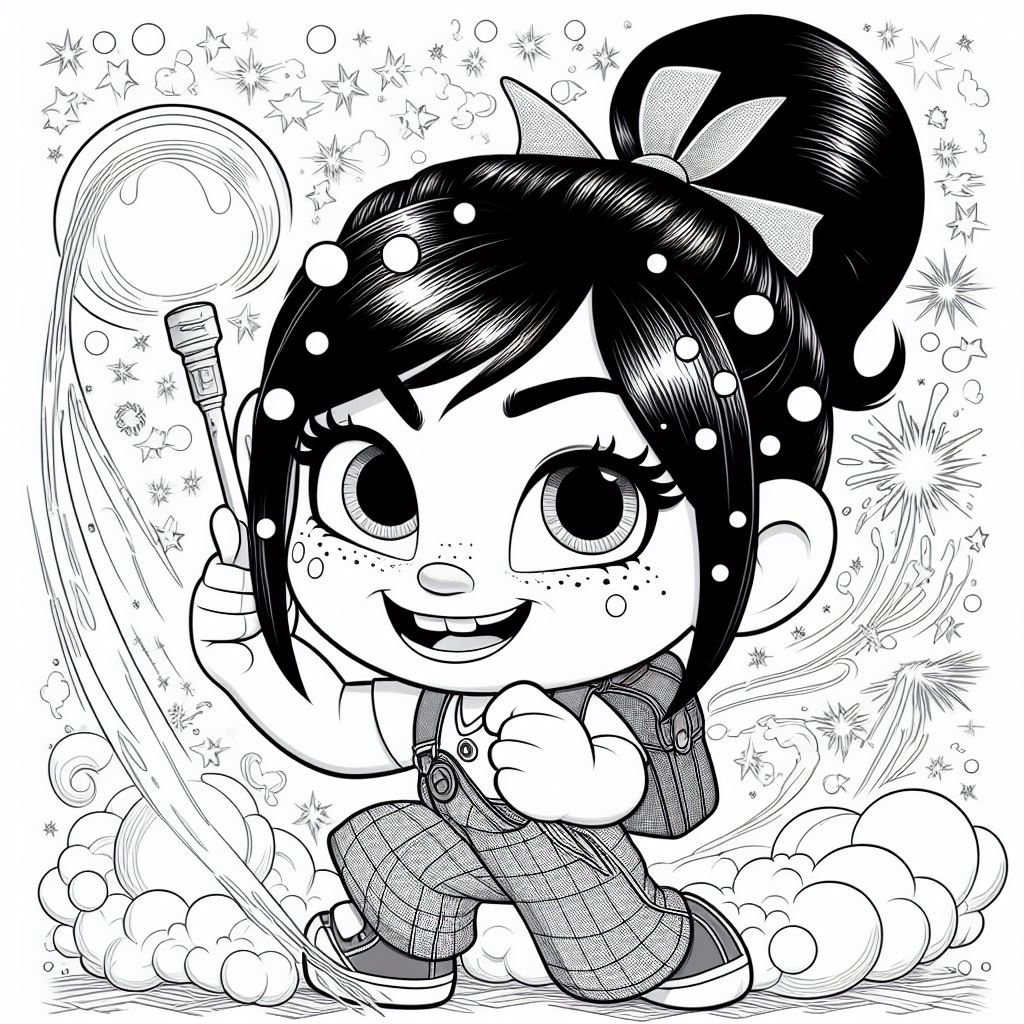 Dibujos de Vanellope para colorear