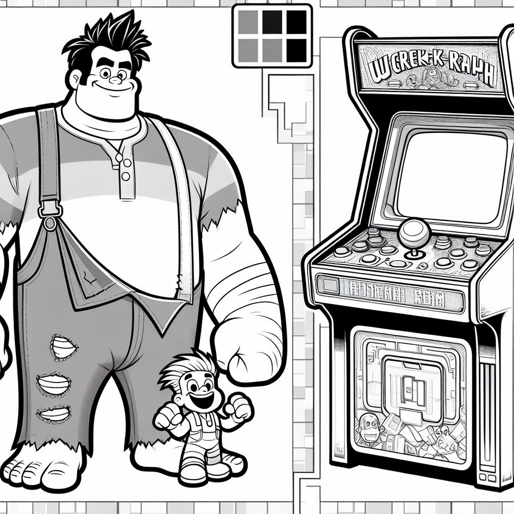 Imagen de Rompe Ralph para pintar