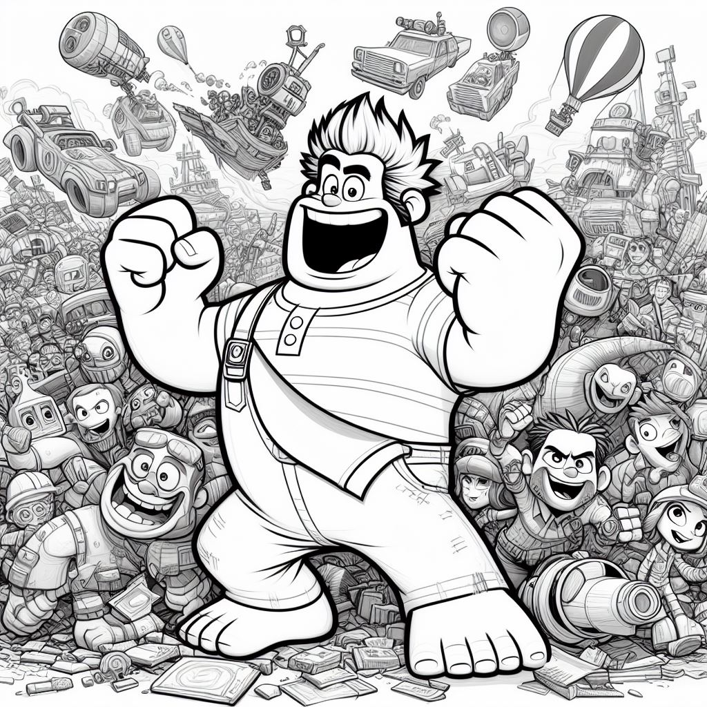 Dibujos de Rompe Ralph para colorear