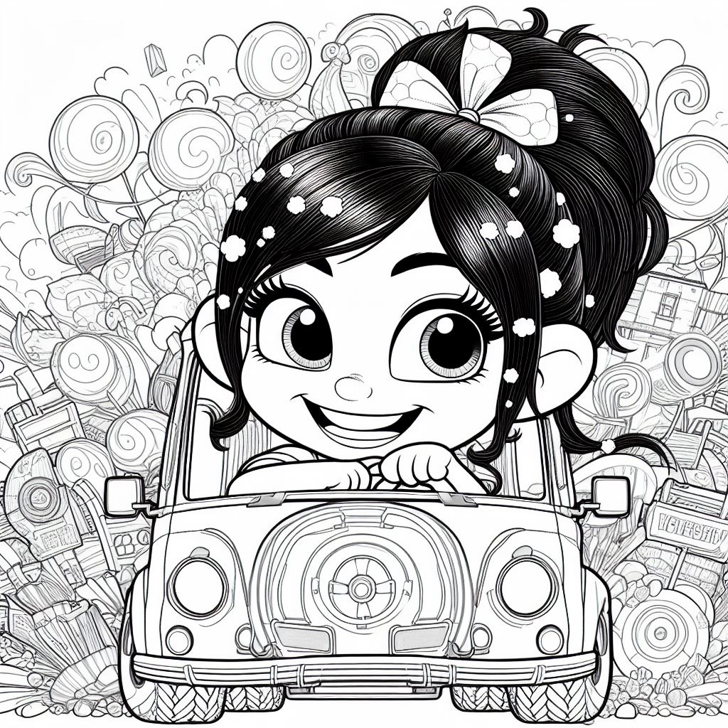 Pintar dibujo de Vanellope