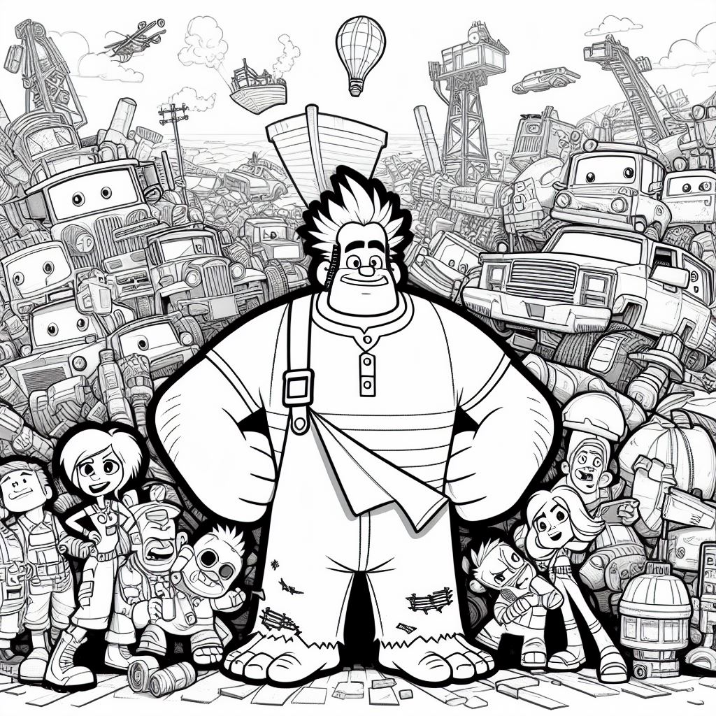 Imagen de Rompe Ralph para colorear