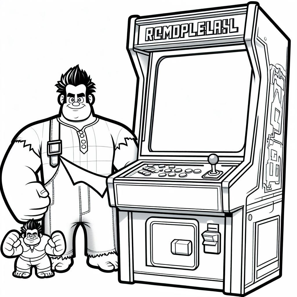 Imagen de Rompe Ralph para pintar