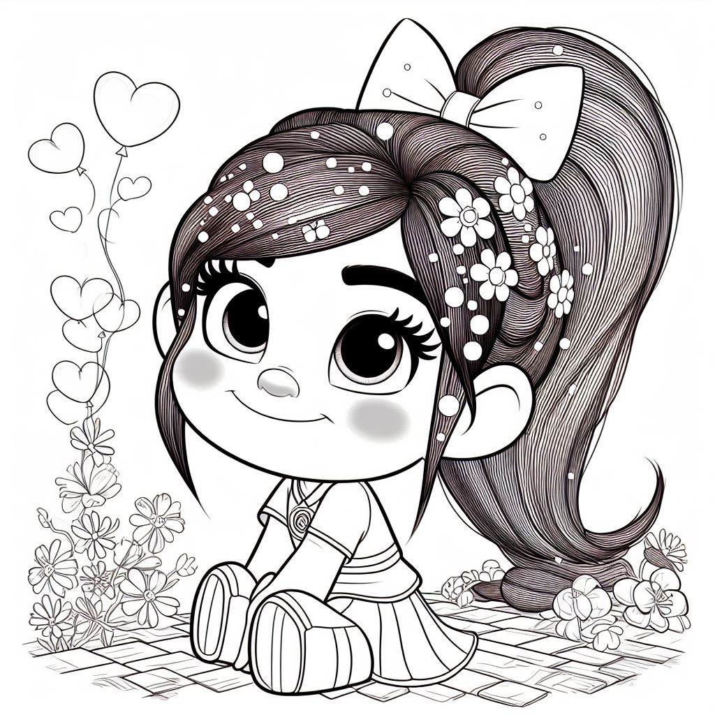 Colorear dibujo de Vanellope