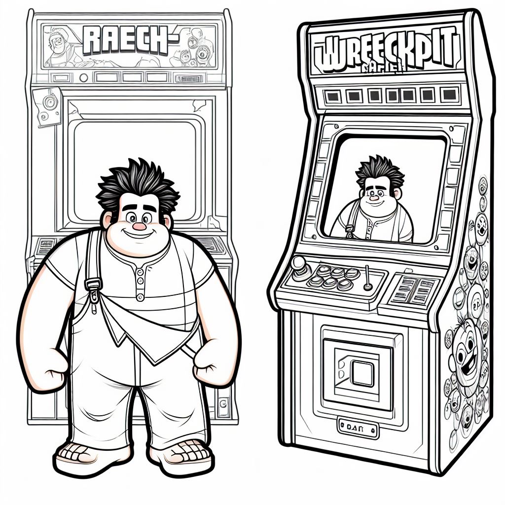 Dibujo de Rompe ralph