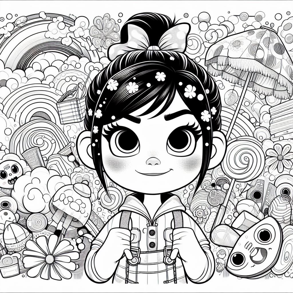 Colorear dibujo de Vanellope