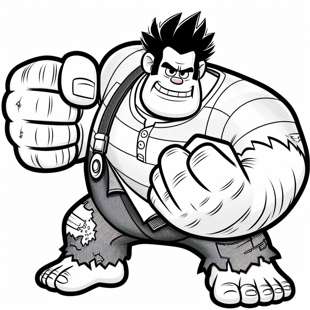 Dibujo de Rompe ralph