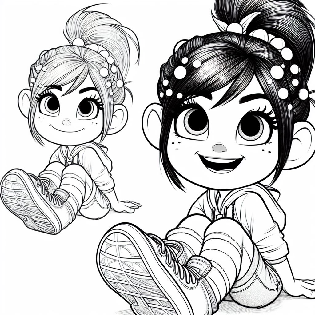 Colorear dibujo de Vanellope