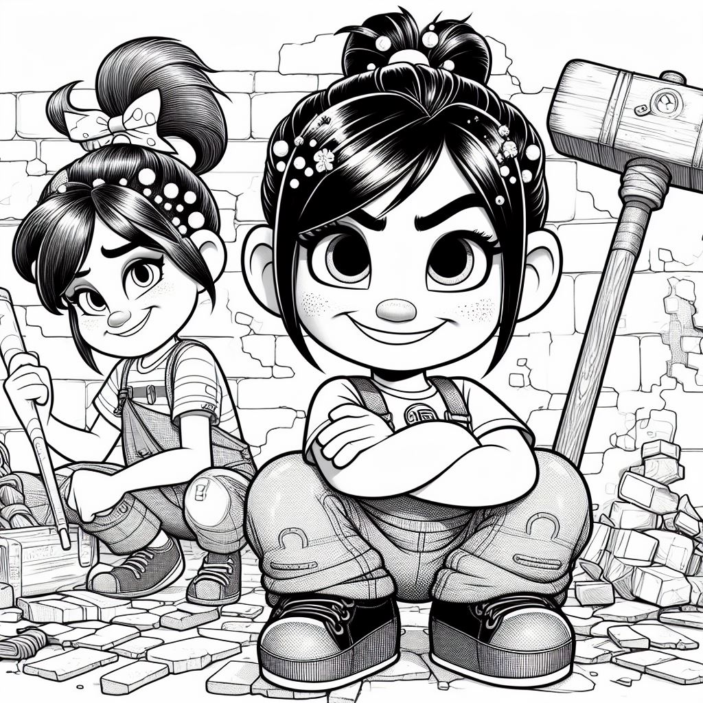 Vanellope dibujo para colorear