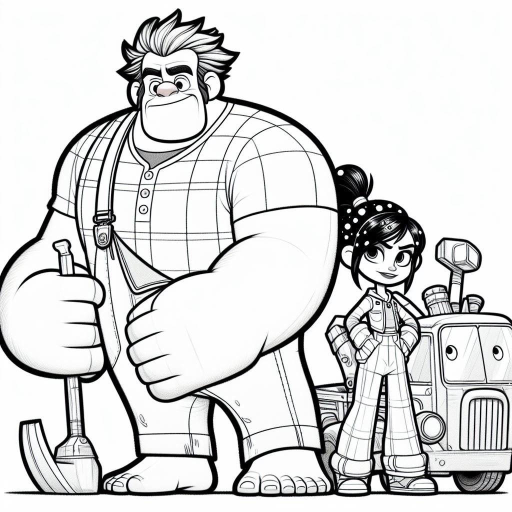 Colorear dibujo de Rompe Ralph