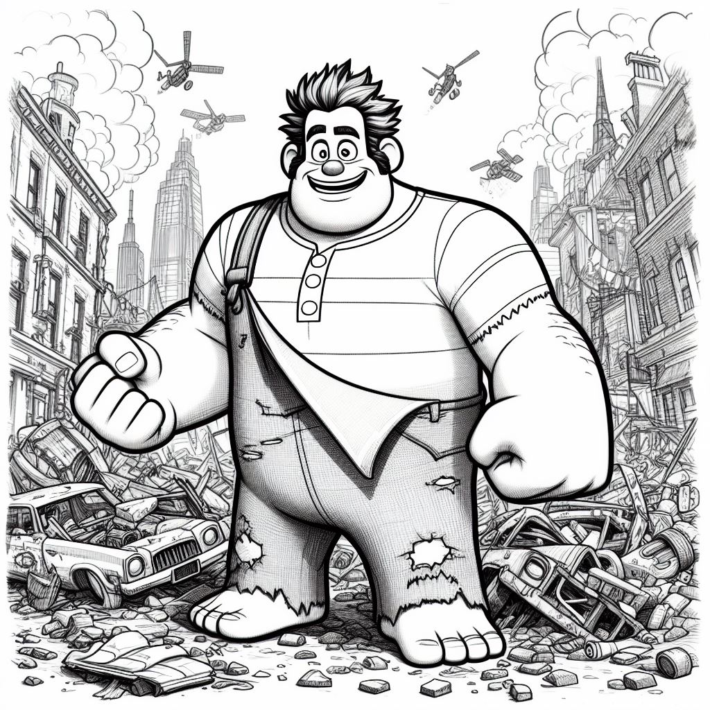 Colorear dibujo de Rompe Ralph