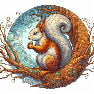 Cuento de Ratatosk la ardilla mensajera del árbol Yggdrasil: cuento corto nórdico para niños