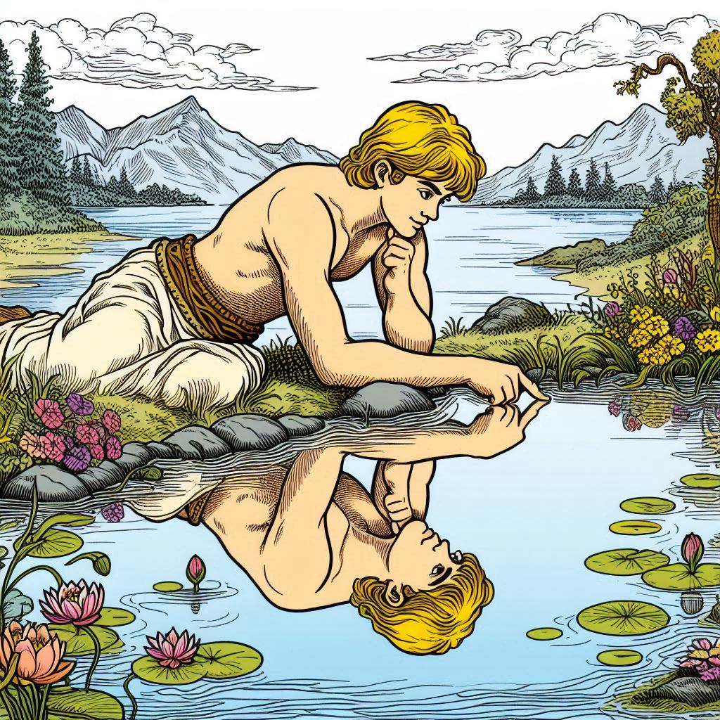 El mito de Narciso: origen, significado y moraleja 2 El Mito de Narciso; cuento de mitología griega para niños