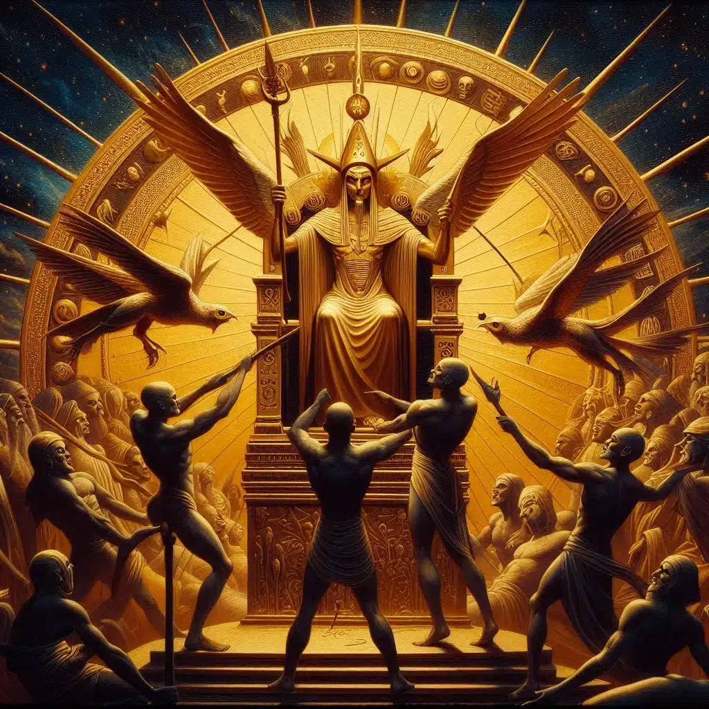 El cuento mitológico de la venganza de Horus contra Seth justicia en el antiguo Egipto