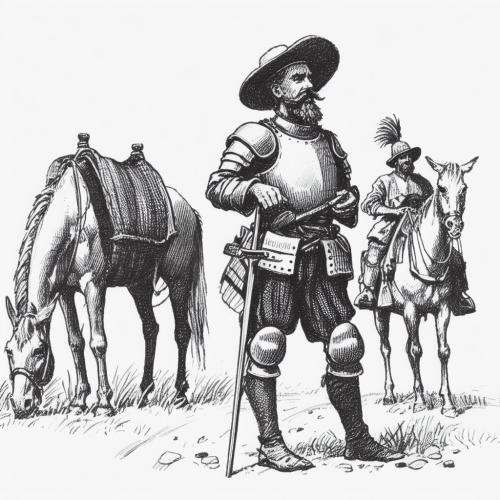 Dibujo de Don Quijote para colorear